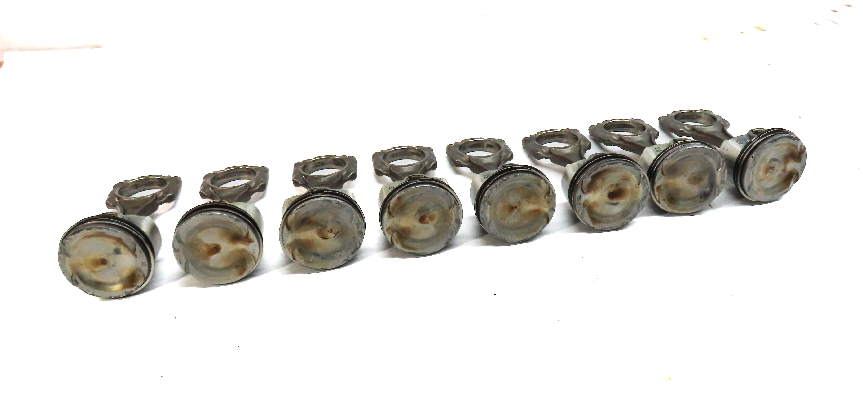 2012 BMW X6 M X6M ///M (E71) 4.4L (S63) ENGINE PISTON & CONNECTING ROD SET/8 — exact item pictured